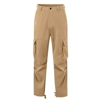 Товарни панталони за мъже солидни атлетични ежедневни множество джобове на открито риболовен туристически панталони класически прилепнали работни работници бойни панталони