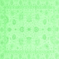 Агли Компания Вътрешен Правоъгълник Ориенталски Изумрудено Зелено Традиционни Килими Площ, 7 '10'
