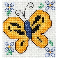 Bucilla начинаещ минис слънчева пеперуда брои кръстосано шевове комплект-3 x3 брой
