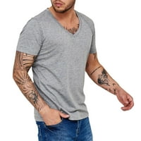 Тениски за педари за мъже поло тениска с къс ръкав лятен тениски от памук в редовни, големи и високи сиви, L