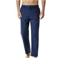 Мъжки памучни панталони за продажба на клирънс с еластични талии за събиране на панталони с панталони панталони спортни панталони спортни панталони, флот, м