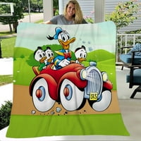 Доналд патица Одеяло Популярно одеяло диван Диван Спайване Пътуване за декоративен подарък, 39x