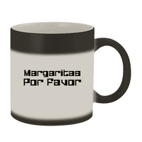 Margaritas por favor - 11oz Magic Color Changing Mug, Matte Black
