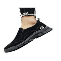 Колиша Мъжки Маратонки Неплъзгащи Обувки Комфорт Ежедневни Обувки Шофиране Леки Апартаменти Приплъзване На Мокасини Черно 9