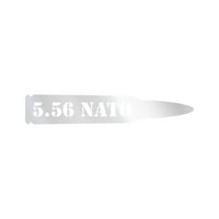 5. Стикер за деколте на стикера на НАТО - Нарязване на самозалепването - винил - устойчив на атмосферни влияния - направен в САЩ - много цвят и размери -. калибър