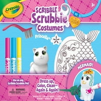 Crayola Scribble Scrubbie Mermaid Costume Playset, играчка за деца, от начинаещо дете на дете