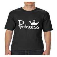 Нормалната е скучна - тениска на големи мъже, до висок размер 3xlt - корона на принцеса
