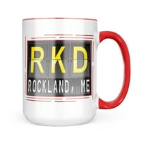 Неонблон РКД летище код за Рокланд, ме чаша подарък за любителите на кафе чай