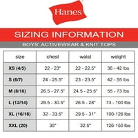 Hanes Boys Cooldri с къс ръкав Активна тениска стойност 3-пакет, размери 6-18