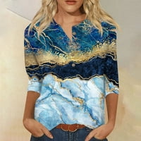 Фетален ръкав ризи за жени Сладки цветя печат графични тениски блузи ежедневни Плюс размер основни върхове Пуловер Дамски летни върхове