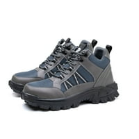 Zpanxa мъжки чехли Мъжки обувки за инструменти против раздробяване и анти-пиърсинг модни средни работни обувки Обувки за безопасност Обувки Flops For Men Grey 39