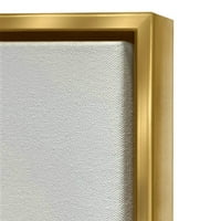 Ступел индустрии геометрични линии модел подреждане графично изкуство металик злато плаваща рамка платно печат стена изкуство, дизайн от юни Ерика Вес