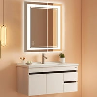 LED огледало за баня със светлини; Подсветка и предно осветена; Против мъгла; Разрушително устойчив; Цветове; Памет; Огледало за огледало с осветена баня за стена за с