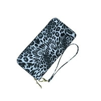 Стилни жени ръчна чанта леопардова ръчна чанта чанта мода жени портфейл мобилен телефон чанта с голям капацитет чанта за съхранение за дами женска