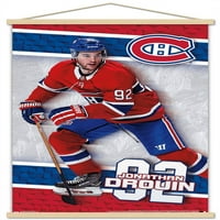 Montreal Canadiens - Плакат за стена на Джонатан Дроин с магнитна рамка, 22.375 34