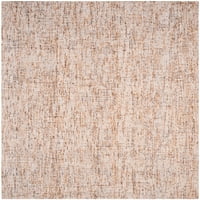 Резюме Delia Geometric Striped Wool Area Rug, Beige Rust, 5 '8'