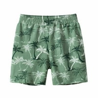 Caveitl 3- години лято детски шорти от Бермудите на каприс отпечатани от печат домашни панталони Половин панталони Панталони Зелени