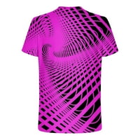 Тениски за мъже Caveitl, нова модна ежедневна мъжка тениска за печат спортна тениска ръкав кръг-деколте блузи и ризи лилаво