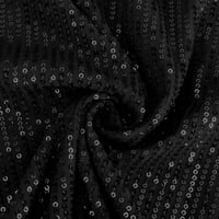 Tking fashion жени с дълги ръкави пайети бляскави рокли парти искрящо свободно прилягане на смяна мини къса рокля с колан черно s