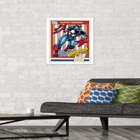 Marvel Trading Cards - Captain America Wall Poster, 14.725 22.375 Framed