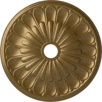 Ekena Millwork 3 4 OD 5 8 ID 3 8 P elsinore таван медальон, ръчно рисуван бледо злато