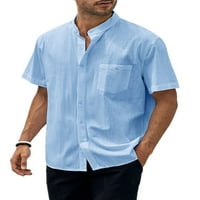 Мъжки тениска с ревера върхове с къс ръкав летни ризи мъже редовно годни тениски тениска бяла l
