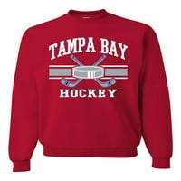 Wild Bobby City of Tampa Bay Hockey Fantasy Fan Sports Unise Crewneck Sweatshirt, червен, среден