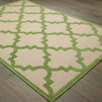 Ориенталски тъкачи на Америка Сирос Геометричен вътрешен полипропилен килим, пясък