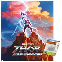 Marvel Thor: Love and Thunder - Thor One Shit Shall Poster с бутални щифтове, 14.725 22.375